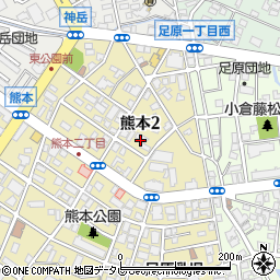 アペックス熊本周辺の地図