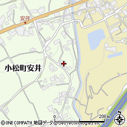 愛媛県西条市小松町安井176周辺の地図