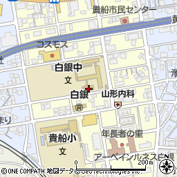 福岡県北九州市小倉北区白銀周辺の地図