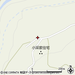 徳島県三好市東祖谷菅生39周辺の地図