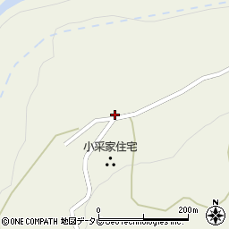 徳島県三好市東祖谷菅生41周辺の地図