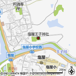 塩屋王子神社周辺の地図