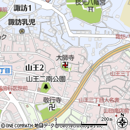 大師寺周辺の地図
