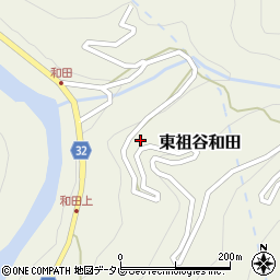 徳島県三好市東祖谷和田周辺の地図