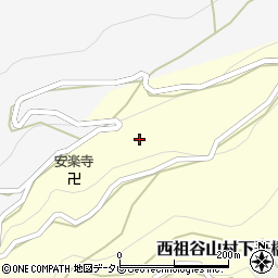 徳島県三好市西祖谷山村下吾橋154周辺の地図