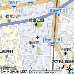 福岡県北九州市小倉北区黄金周辺の地図
