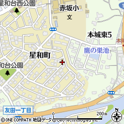 星和台東公園(八西)周辺の地図