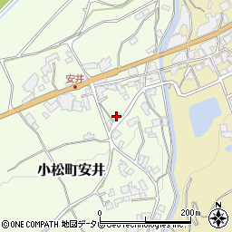 愛媛県西条市小松町安井甲-200周辺の地図