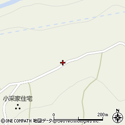 徳島県三好市東祖谷菅生69周辺の地図