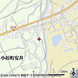 愛媛県西条市小松町安井204周辺の地図