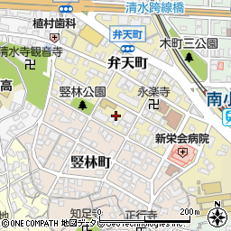 福岡県北九州市小倉北区弁天町周辺の地図