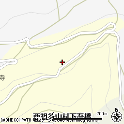 徳島県三好市西祖谷山村下吾橋116周辺の地図
