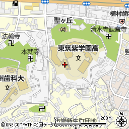 東筑紫学園東筑紫教職員組合中高部周辺の地図