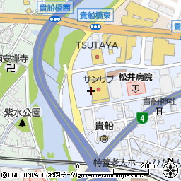西日本シティ銀行サンリブきふね ＡＴＭ周辺の地図