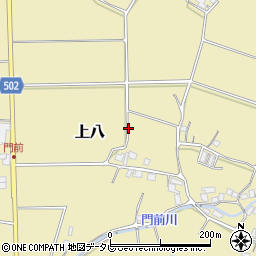 福岡県宗像市上八周辺の地図