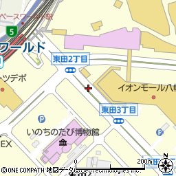 福岡県北九州市八幡東区東田周辺の地図