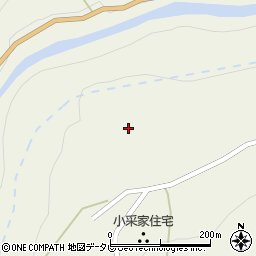 徳島県三好市東祖谷菅生57-1周辺の地図