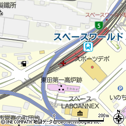 ＪＲ九州レンタカー＆パーキングスペースワールド駅高架下西駐車場周辺の地図