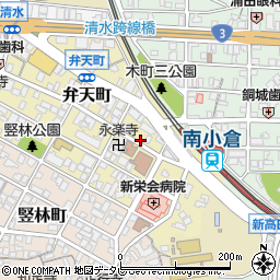 タイムズ小倉弁天町駐車場周辺の地図
