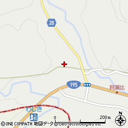 徳島県阿南市阿瀬比町（西内）周辺の地図