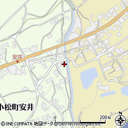 愛媛県西条市小松町安井187-1周辺の地図