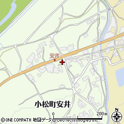 愛媛県西条市小松町安井甲-484周辺の地図