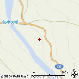 徳島県三好市東祖谷菅生603周辺の地図