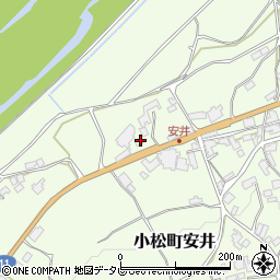 愛媛県西条市小松町安井470周辺の地図