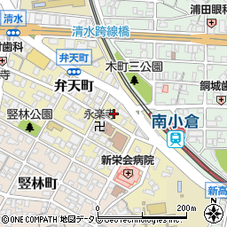 北九州市営　南小倉駅前南自転車駐車場周辺の地図