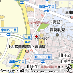 山王興業株式会社　工場周辺の地図