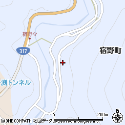愛媛県松山市宿野町甲周辺の地図