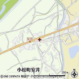 愛媛県西条市小松町安井甲-485周辺の地図