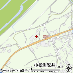 愛媛県西条市小松町安井471周辺の地図