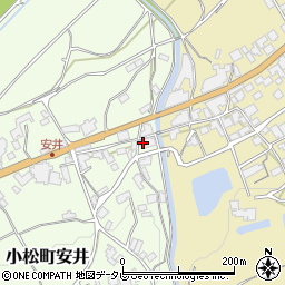 愛媛県西条市小松町安井191周辺の地図