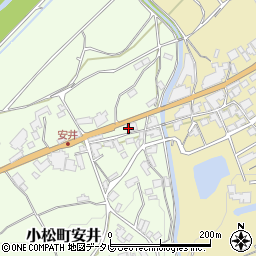 愛媛県西条市小松町安井501周辺の地図