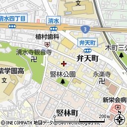 福岡県北九州市小倉北区弁天町8周辺の地図