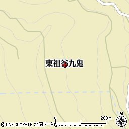 徳島県三好市東祖谷九鬼周辺の地図