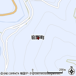 愛媛県松山市宿野町周辺の地図