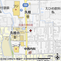 愛媛県松山市安城寺町92周辺の地図