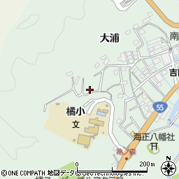 徳島県阿南市橘町大浦周辺の地図
