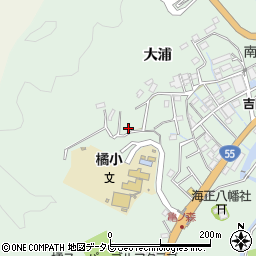 徳島県阿南市橘町（大浦）周辺の地図