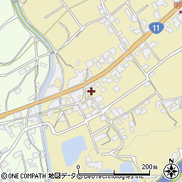 愛媛県西条市小松町明穂572-1周辺の地図