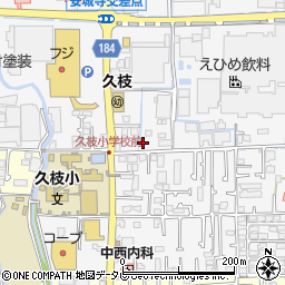 愛媛県松山市安城寺町205周辺の地図