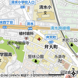 福岡県北九州市小倉北区弁天町3周辺の地図