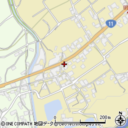 愛媛県西条市小松町明穂甲-574周辺の地図