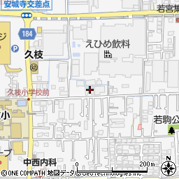 愛媛県松山市安城寺町186周辺の地図