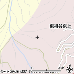 徳島県三好市東祖谷京上周辺の地図