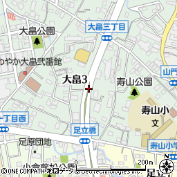 福岡県北九州市小倉北区大畠3丁目周辺の地図