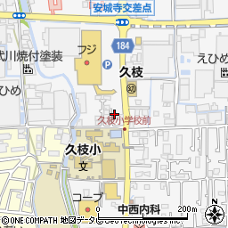 愛媛県松山市安城寺町584周辺の地図