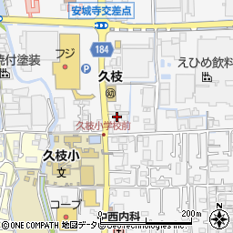愛媛県松山市安城寺町209周辺の地図